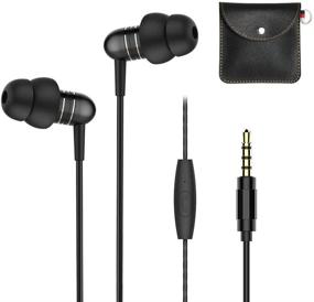 img 4 attached to Comfortable Sleep Earbuds with Microphone for Side Sleepers 😴 - Mijiaer Wired Silicone Earphones for Kids, Women, and Air Travel