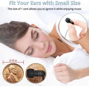 img 3 attached to Comfortable Sleep Earbuds with Microphone for Side Sleepers 😴 - Mijiaer Wired Silicone Earphones for Kids, Women, and Air Travel