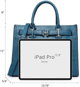 img 1 attached to Womens Structured Shoulder Handbag Satchel Women's Handbags & Wallets in Totes