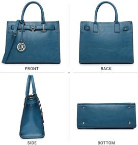 img 2 attached to Womens Structured Shoulder Handbag Satchel Women's Handbags & Wallets in Totes