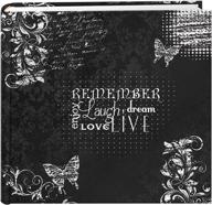 📷 pioneer ev-246chlk/r 200-pocket remember theme photo album: chalkboard printed design for 4x6-inch prints logo