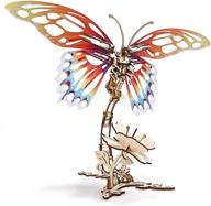 🦋 exquisite ugears fluttering butterfly wood puzzle: a delightful mechanical masterpiece logo