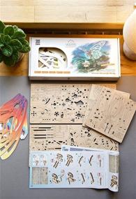 img 1 attached to 🦋 Exquisite UGEARS Fluttering Butterfly Wood Puzzle: A Delightful Mechanical Masterpiece