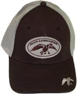 duck commander brown mesh fitted hat: embrace the duck dynasty style! логотип