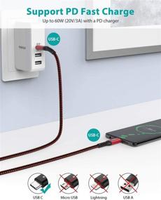 img 4 attached to USB C To USB C Cable 60W 4-Pack[10Ft+6 Accessories & Supplies