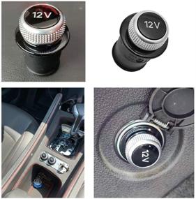 img 1 attached to 🔌 High-Quality 12V Volt Socket Cigarette Lighter Cover Dummy Accessories for Audi A4 A6 A8 Q3 A7 - Genuine Bravo 1PC