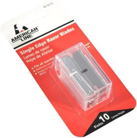 img 2 attached to 🔪 Gray American Line 66-0210 .009 Single Edge Blade Safety Dispenser with 10 Razor Blades