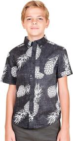 img 4 attached to Stylish Tropical Charm: Brooklyn 🍍 Athletics Hawaiian Vintage Pineapple Boys' Shorts Clothing