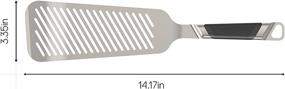 img 3 attached to 🐠 Everdure Premium Heat Resistant Fish Spatula: High-Quality Stainless Steel Slotted Turner with Soft Grip Handle - Perfect for Fish, Eggs, Burgers, Pancakes, and More