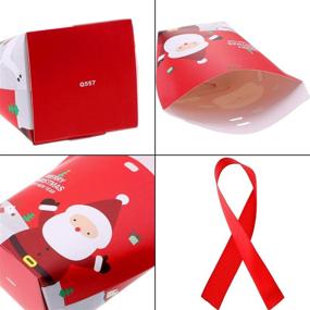img 2 attached to 🎁 Jovitec Christmas Candy Treat Boxes: Festive Gift Boxes with Holiday Patterns for Xmas Party Favors