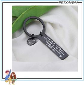 img 2 attached to ❤️ FEELMEM First Date Keychain - Couples Love Keyring for Anniversaries