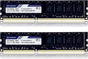 img 4 attached to 💾 16GB Kit (2x8GB) Timetec DDR3L/DDR3 1600MHz Memory RAM Upgrade - Non-ECC Unbuffered, Low Voltage, Dual Rank, 240 Pin UDIMM for Desktop PC Computer