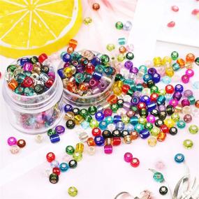 img 2 attached to 6000PCS 4mm 6/0 Glass Seed Beads Kit - Gacuyi 24 Colors Small Rainbow Pony Glass Beads Bulk with Jewelry Making Findings & Tools for DIY Jewelry Making: Bracelets, Necklaces, Earrings