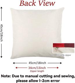 img 1 attached to Christmas Decorations Farmhouse Buffalo Holiday Bedding for Decorative Pillows, Inserts & Covers