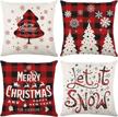 christmas decorations farmhouse buffalo holiday bedding for decorative pillows, inserts & covers logo