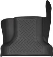 🌧️ top-rated husky liners 83361: weatherbeater center hump floor mat for ford f-150 supercrew/supercab & f-250/f-350 supercrew/supercab (2015-2020) - get ultimate protection in black logo