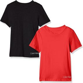 img 4 attached to Timeless Style: Calvin Klein Crewneck T Shirts for Boys – Classic Clothing Collection