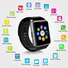 img 1 attached to Alike Fashion Bluetooth Watches Camera Cell Phones & Accessories