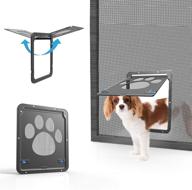 🐾 lockable pet door with sliding screen and magnetic automatic closure - ideal for dogs and cats логотип