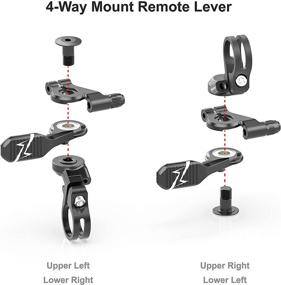 img 2 attached to 🚲 Funn UpDown Mountain Bike Dropper Seatpost 4-Way Mount CNC Remote Lever Kit - Compatible with Both External and Internal Routing Droppers, Provides Smooth Action and Effortless User Experience