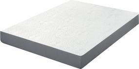 img 1 attached to 🛏️ Olee Sleep 7 Inch Gel Infused Memory Foam Mattress - CertiPUR-US Certified, Gray, Full: Find the Perfect Balance of Comfort and Quality