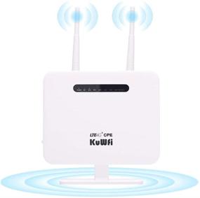 img 4 attached to 📶 KuWFi Unlocked 4G LTE Mobile WiFi Hotspot Router with SIM Card Slot - Ideal Travel Partner, Supporting B1/B3/B7/B8/B20 Frequencies, Perfectly Suited for Home/Office