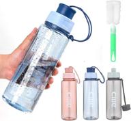 💧 cille 40oz tritan water bottle with straw & time marker, motivational and bpa free for sports & fitness - blue, reusable with removable straw & cleaning brush логотип