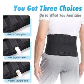 img 3 attached to Andou Belt - Sciatica Scoliosis Herniated Disc Back Support for Men and Women, Lumbar Support for Lower Back Pain, Brace for Office Staff, Drivers, Warehouse Workers, Porters, and Gardeners