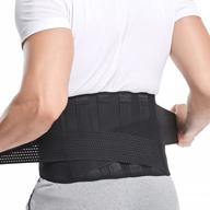 andou belt - sciatica scoliosis herniated disc back support for men and women, lumbar support for lower back pain, brace for office staff, drivers, warehouse workers, porters, and gardeners логотип