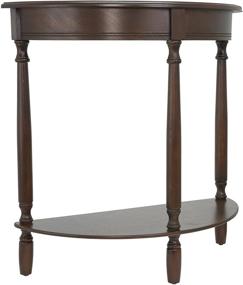 img 2 attached to Décor Therapy FR1478 Console Walnut Furniture