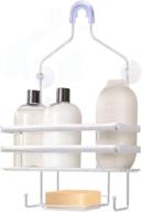 gorilla grip anti-swing oversized shower caddy: rust resistant chrome organizer with 2 shelves, holds 11 lbs, strong suction cups, hooks - perfect bathtub accessory for easy hanging and showerhead storage logo