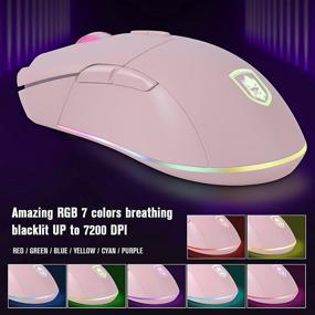 img 2 attached to 🎮 Ultimate RGB Gaming Keyboard and Mouse Combo: Mechanical Feel, 87 Keys, Backlit, with High DPI Control - Perfect for PC, MAC, PS4, Xbox, Laptop
