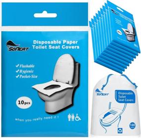 img 4 attached to 🚽 Essential Disposable Toilet Seat Covers for Clean Restrooms - Janitorial & Sanitation Supplies