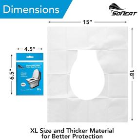 img 2 attached to 🚽 Essential Disposable Toilet Seat Covers for Clean Restrooms - Janitorial & Sanitation Supplies