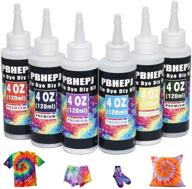 🌈 vibrant tie dye kit for all ages: unlimited fun with novice partner, 6 colors, 12+ projects, and step-by-step guide – perfect for group parties! includes rubber bands, gloves, tablecover & 4 fl. oz bottle logo