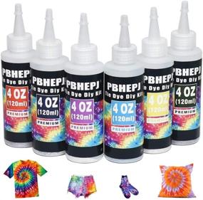 img 4 attached to 🌈 Vibrant Tie Dye Kit for All Ages: Unlimited Fun with Novice Partner, 6 Colors, 12+ Projects, and Step-by-Step Guide – Perfect for Group Parties! Includes Rubber Bands, Gloves, Tablecover & 4 fl. oz Bottle