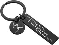 stylish drive safe keychain for boyfriend – perfect valentines men's accessory logo