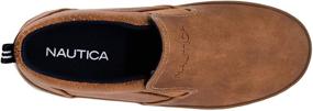 img 1 attached to Nautica Akeley Tan Canvas Sneakers: Stylish and Casual Boys' Shoes
