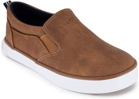 img 4 attached to Nautica Akeley Tan Canvas Sneakers: Stylish and Casual Boys' Shoes
