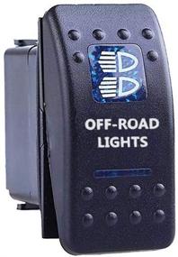 img 2 attached to ESUPPORT Автомобильный синий светодиодный фонарь для бездорожья Rokcer тумблер ON OFF 12V 20A