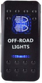 img 4 attached to ESUPPORT Автомобильный синий светодиодный фонарь для бездорожья Rokcer тумблер ON OFF 12V 20A