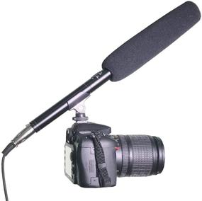 img 3 attached to 🎙️ Bestshoot Camera Microphone Shotgun, Condenser Interview Mic with Windscreen Dead Cat Muff Cover for DSLR/SLR cameraCamcorder Smartphone Conference PC.