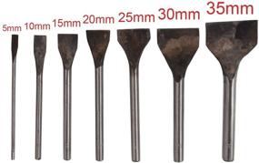 img 2 attached to 🔨 Bleiou 7 Piece Leather Craft Tools: Slot Punches Set with 5/10/15/20/25/30/35mm Hole Punches - Straight Punch Cutter Tools for DIY Leather Craft Handwork
