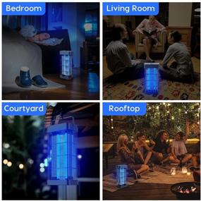 img 1 attached to 🪰 Powerful 2 in 1 Bug Zapper & Mosquito Trap: Effective Electronic Mosquito Zappers for Indoor and Outdoor Use, Perfect Insect Fly Traps and Mosquito Killer for Your Home, Garden, Backyard, and Patio