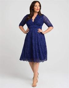 img 1 attached to 👗 Stunning Special Occasion Mademoiselle Lace Cocktail Dress for Plus Size Women from Kiyonna