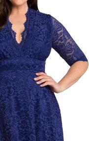 img 3 attached to 👗 Stunning Special Occasion Mademoiselle Lace Cocktail Dress for Plus Size Women from Kiyonna