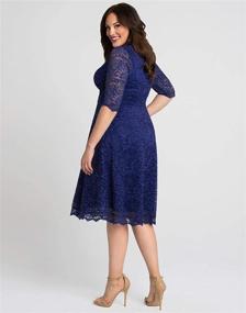 img 2 attached to 👗 Stunning Special Occasion Mademoiselle Lace Cocktail Dress for Plus Size Women from Kiyonna