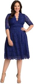 img 4 attached to 👗 Stunning Special Occasion Mademoiselle Lace Cocktail Dress for Plus Size Women from Kiyonna