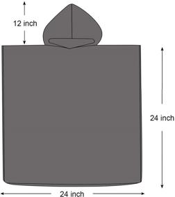 img 1 attached to 🏖️ Пляжное пончо-полотенце с капюшоном для детей - мягкие купальные полотенца с рисунком для мальчиков и девочек (1-пенси01, 2-7 лет)