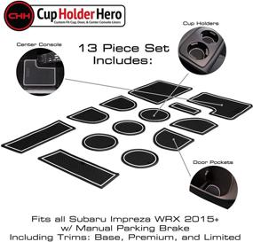 img 2 attached to CupHolderHero Fits Subaru WRX Accessories 2015-2021 Interior Non-Slip Anti Dust Cup Holder Inserts